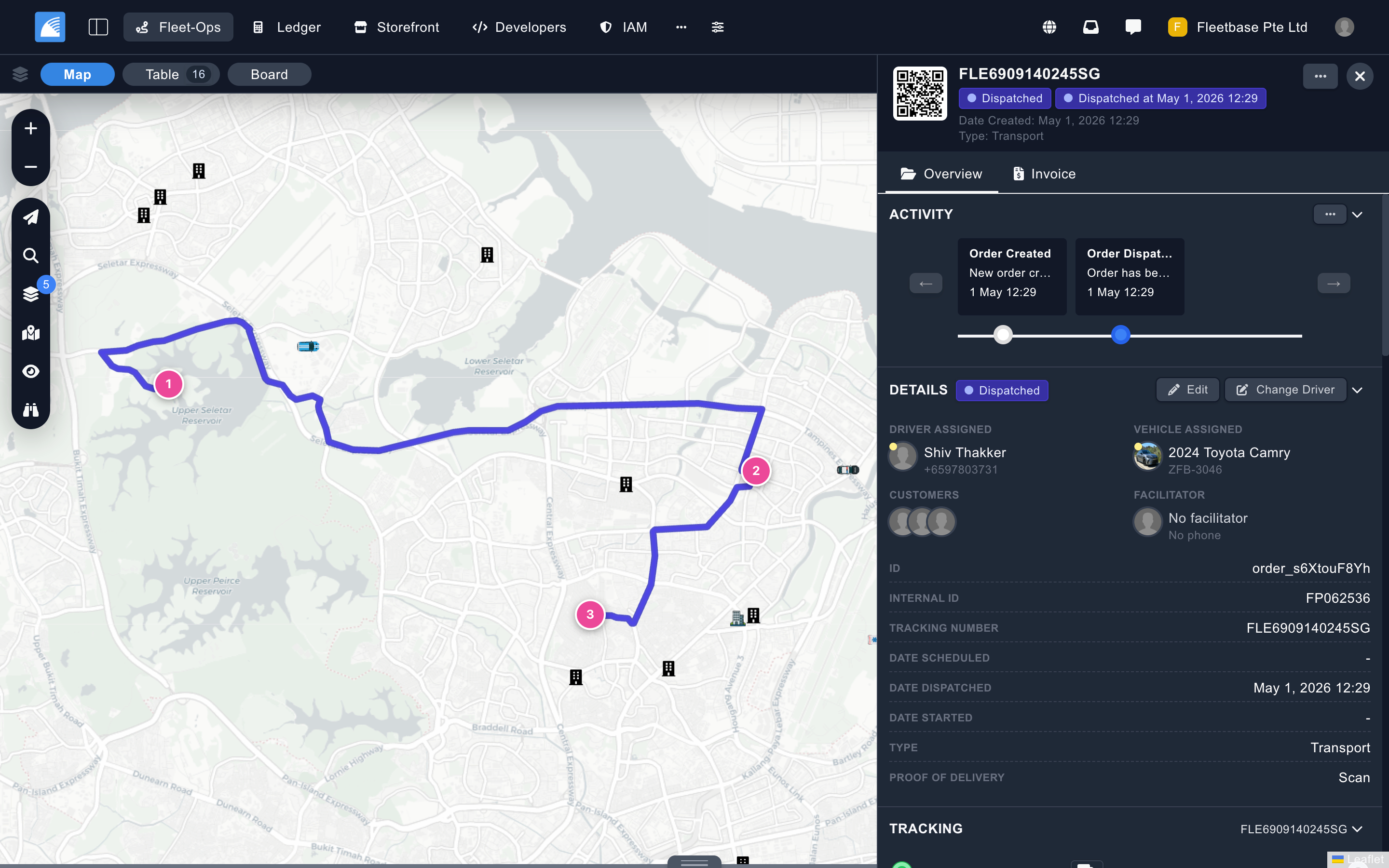 Fleetbase healthcare logistics — chain-of-custody and delivery management