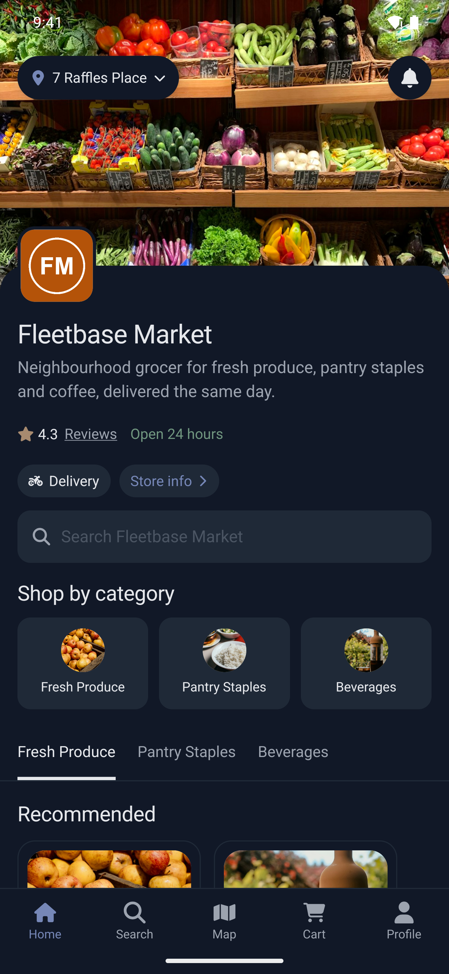 Store page on Android