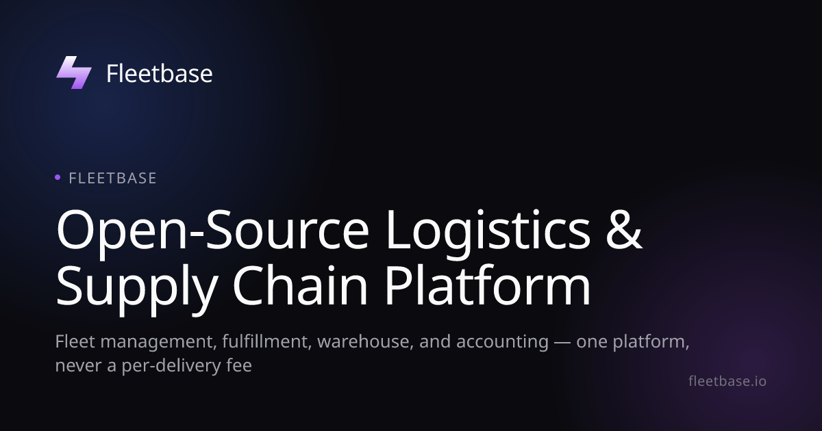 Imagen de Fleetbase | Open-Source Logistics & Supply Chain Platform